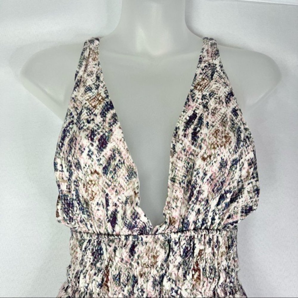 NEW Olivaceous Amy Blush Snake Print Maxi Dress S - Picture 7 of 15